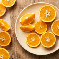 Fresh oranges, a source of vitamin C